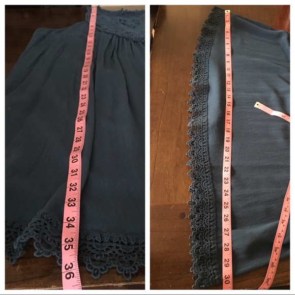 {Xhilaration} Dark Teal Triangle Shift Dress - Picture 5 of 6